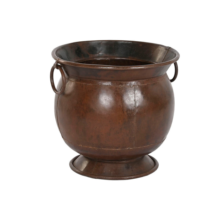 Jarrón Home ESPRIT Marrón Hierro 46 x 46 x 44 cm