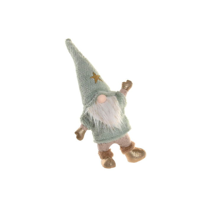 Adorno Navideño Home ESPRIT Blanco Verde Gnomo 26 x 12 x 55 cm