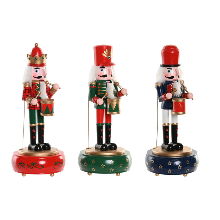 Adorno Navideño Home ESPRIT Multicolor Cascanueces 10 x 10 x 30 cm