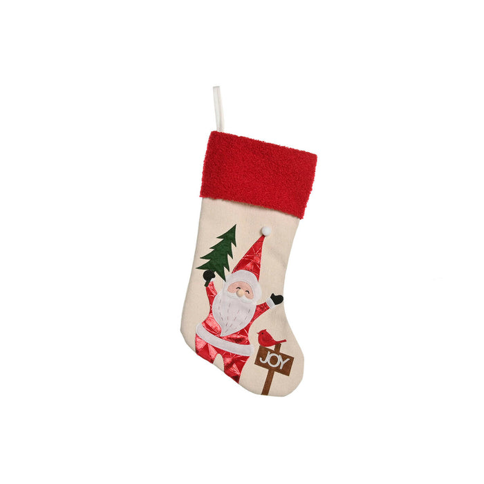 Calcetín de Navidad Home ESPRIT Poliéster