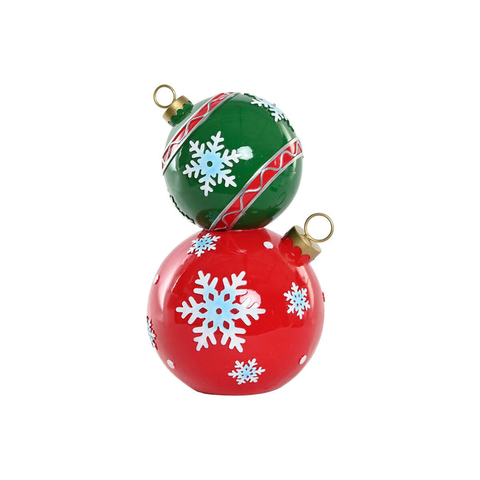 Christmas bauble Home ESPRIT Red Green