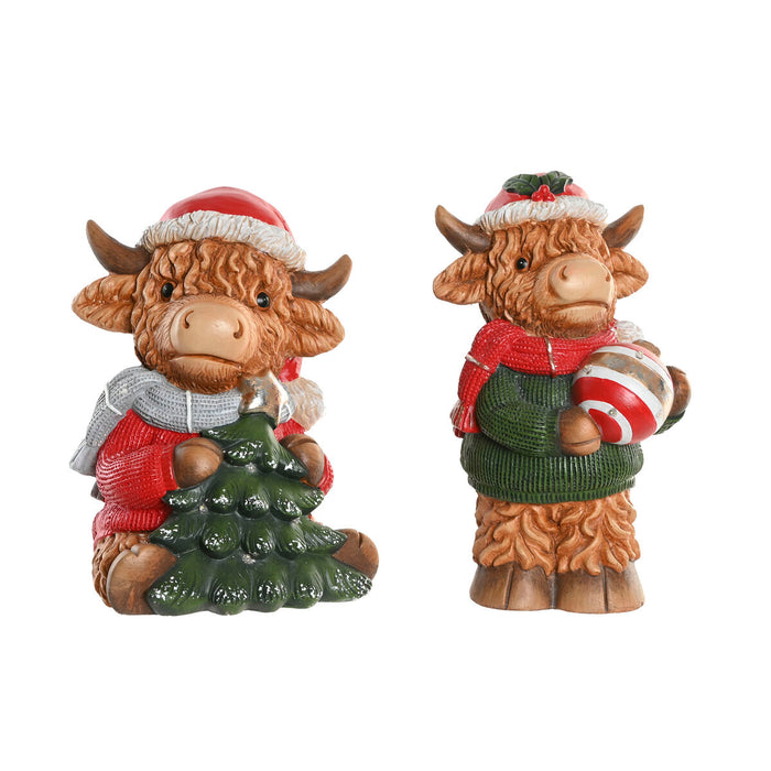 Adorno Navideño Home ESPRIT Multicolor 22,5 X 19 X 38 CM (2 Unidades)