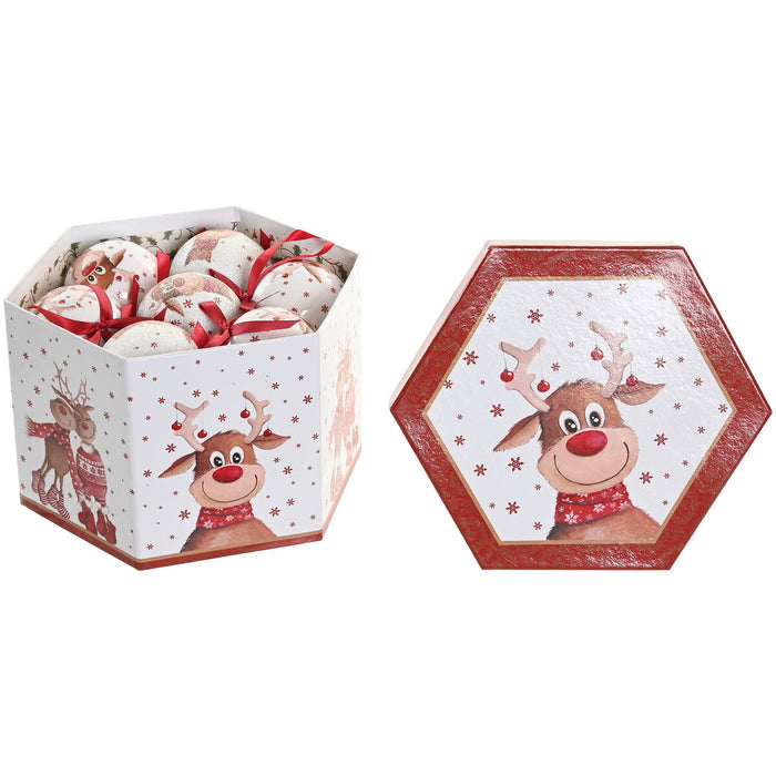Bola de Navidad Home ESPRIT Multicolor PVC (14 Piezas)