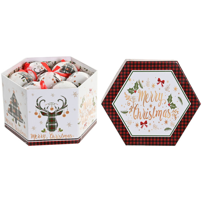 Bola de Navidad Home ESPRIT Multicolor PVC (14 Piezas)