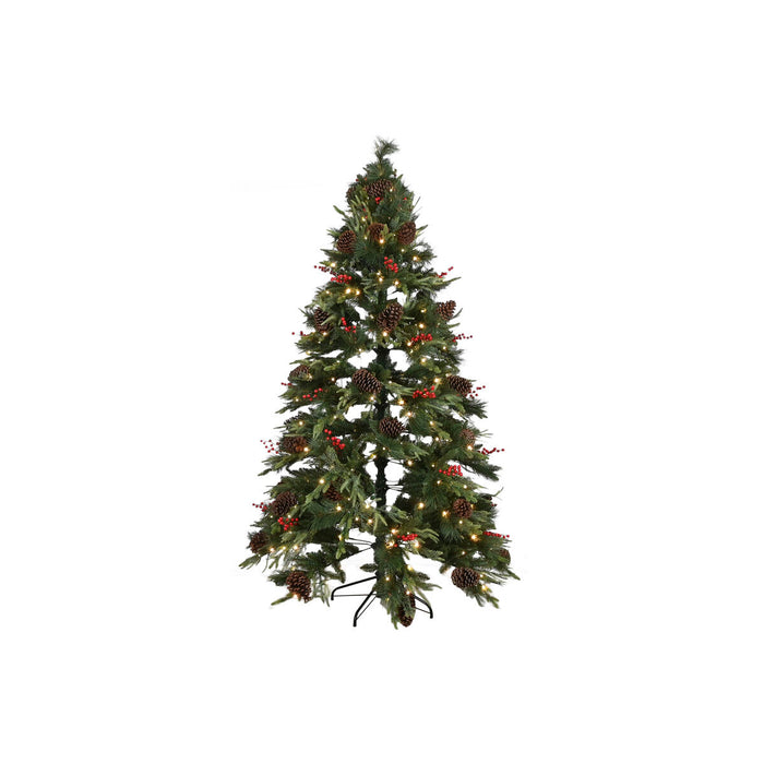 Christmas Tree Home ESPRIT Red Green PVC 120 x 120 x 210 cm