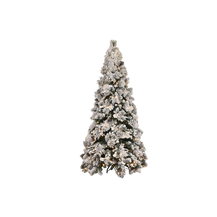 Árbol de Navidad Home ESPRIT Blanco PVC Nevado 140 x 140 x 240 cm