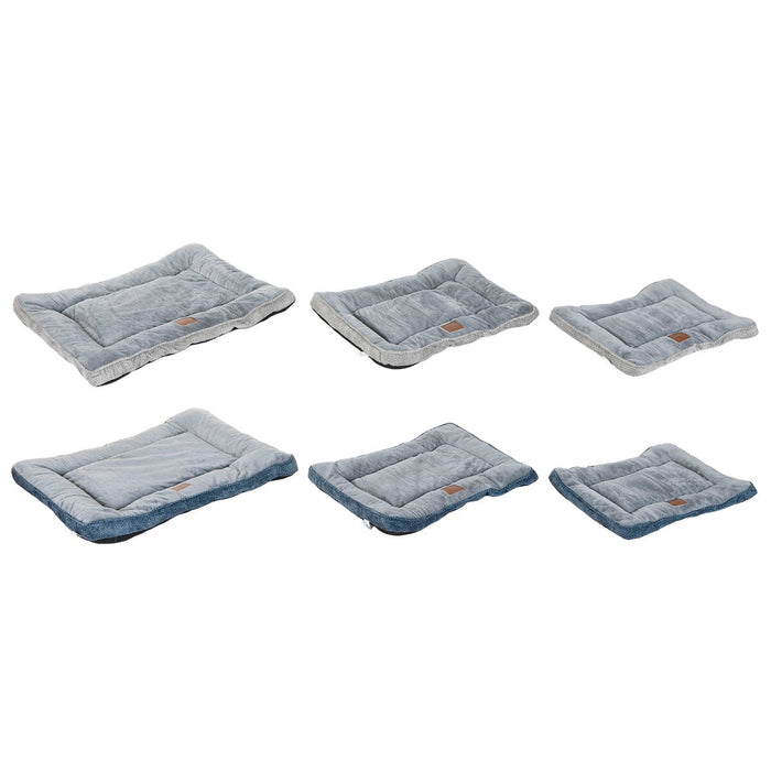 Pet bed Home ESPRIT Blue Grey Light grey 85 X 70 X 8 CM 2 Units