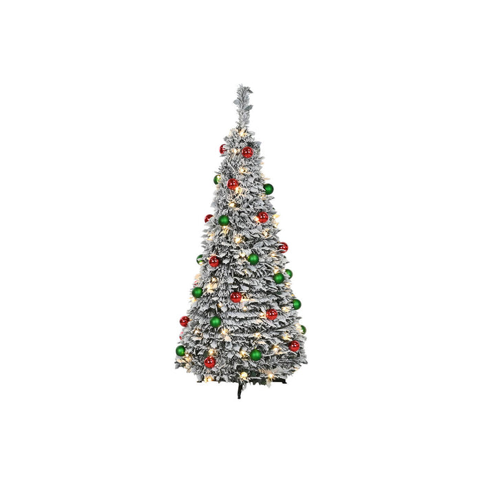 Sapin de Noël Home ESPRIT Vert PVC Enneigé