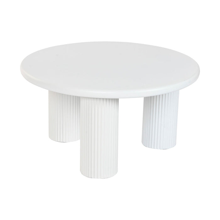 Mesa auxiliar Home ESPRIT Blanco 75 x 75 x 40 cm