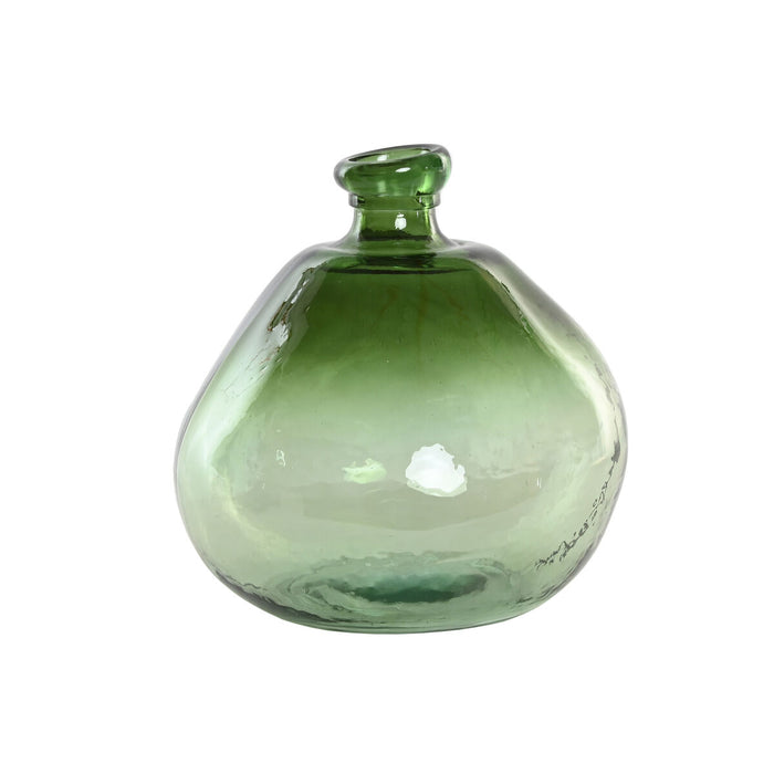 Jarrón Home ESPRIT Verde Cristal reciclado 31 x 31 x 32 cm