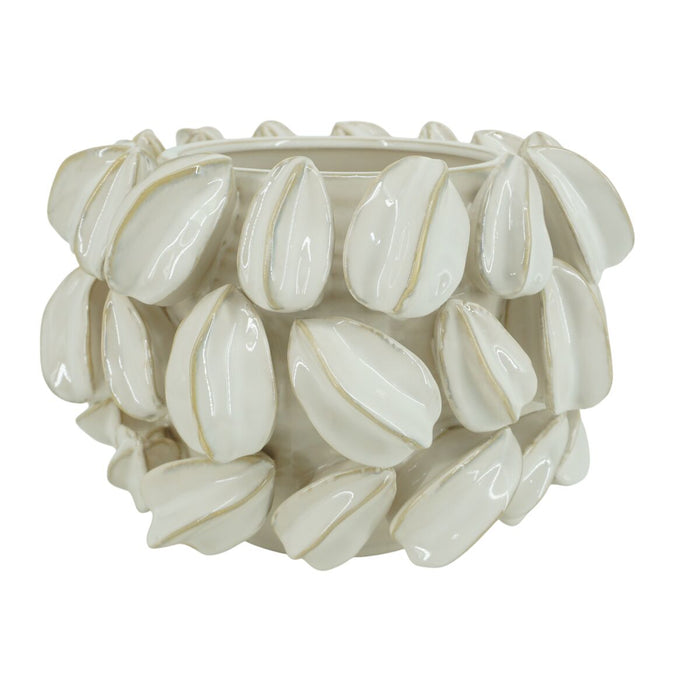 Centerpiece Home ESPRIT White Green Beige Stoneware 30 x 30 x 19 cm