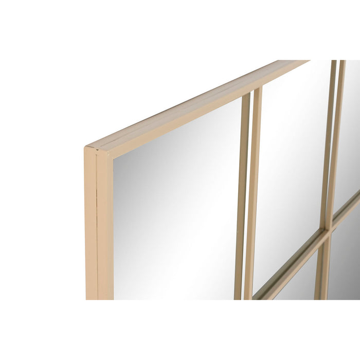 Espejo de pared Home ESPRIT Beige Ventana Scandi 122 x 2 x 122 cm