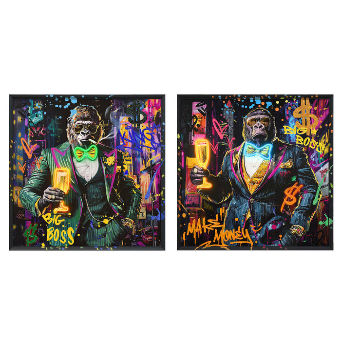 LED Picture Home ESPRIT polystyrene Canvas 83 x 3,7 x 83 cm