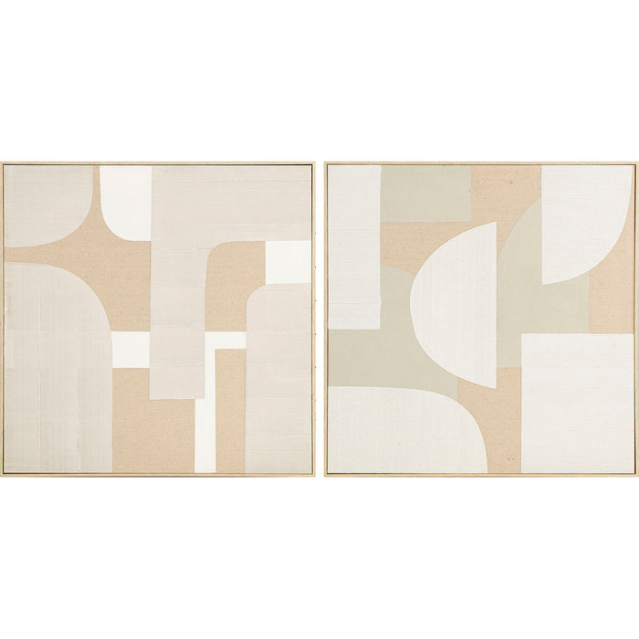 Painting Home ESPRIT polystyrene 90 x 3,8 x 90 cm