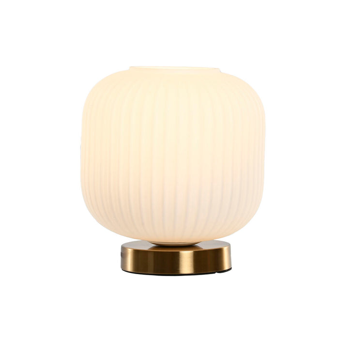 Lámpara de mesa Home ESPRIT Blanco Dorado