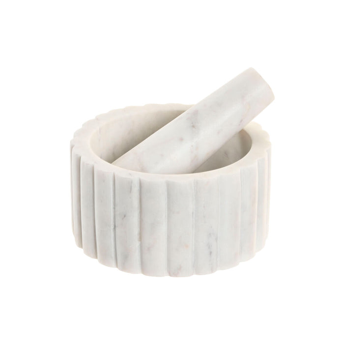 Mortier de cuisine Home ESPRIT Marbre 12,5 x 12,5 x 7,5 cm