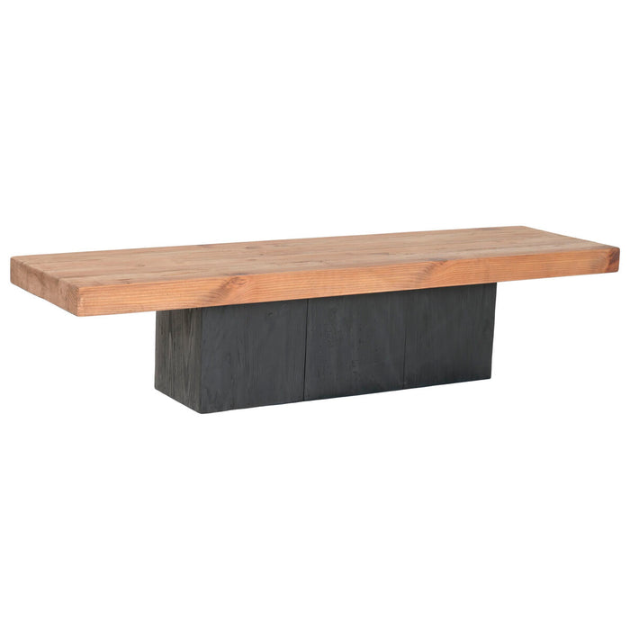 TV furniture Home ESPRIT Black Natural 180 X 48 X 40 CM