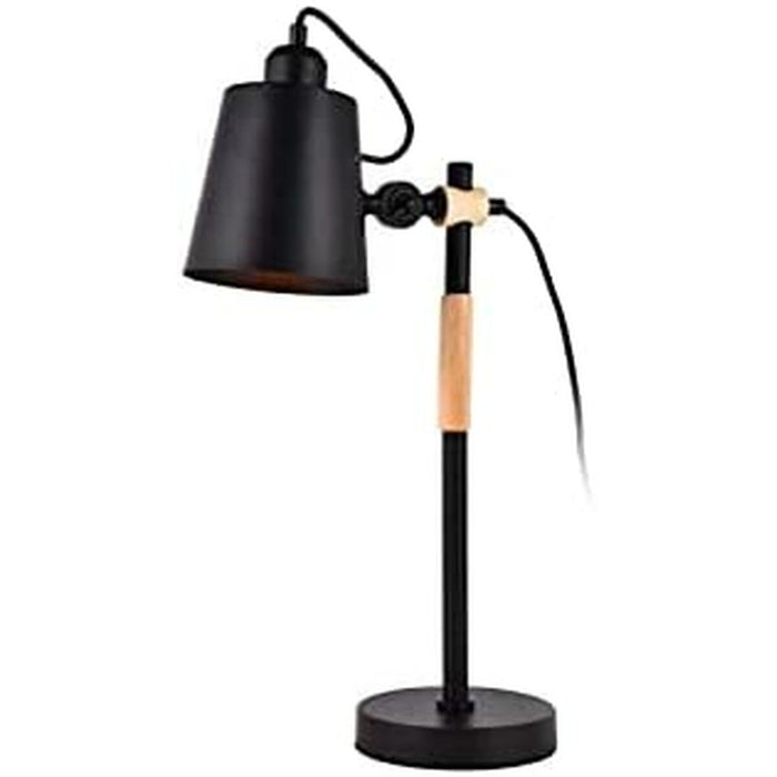 Flexo/Lámpara de escritorio EDM 32114 32114 Negro Madera Metal 60 W E27 Ø 15 x 54 cm