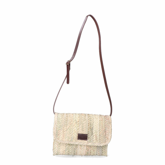Bolso Mujer EDM Lola 27 x 20 cm Hoja de palma Piel