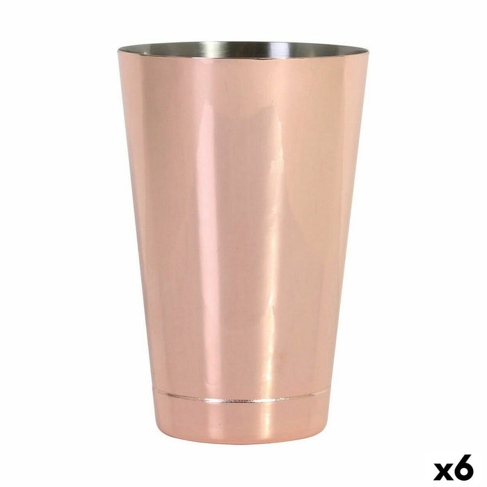 Vaso de mezclas Inde Acero Inoxidable Cobrizo Claro Cóctel 50 cl (6 Unidades)