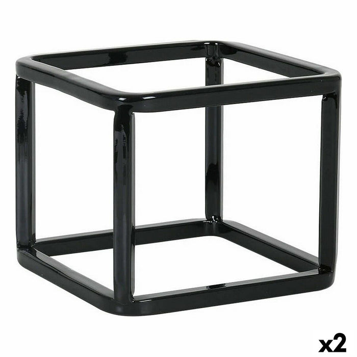 Kitchen Utensils Stand Inde Metal 12 x 12 x 10 cm Multi-purpose basket (2 Units)