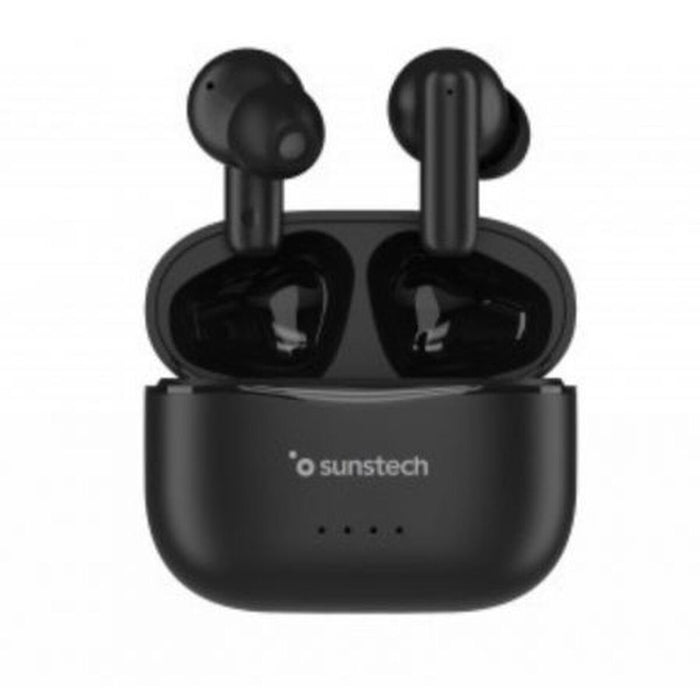 Bluetooth Headphones Sunstech WAVEPODSONEBK Black