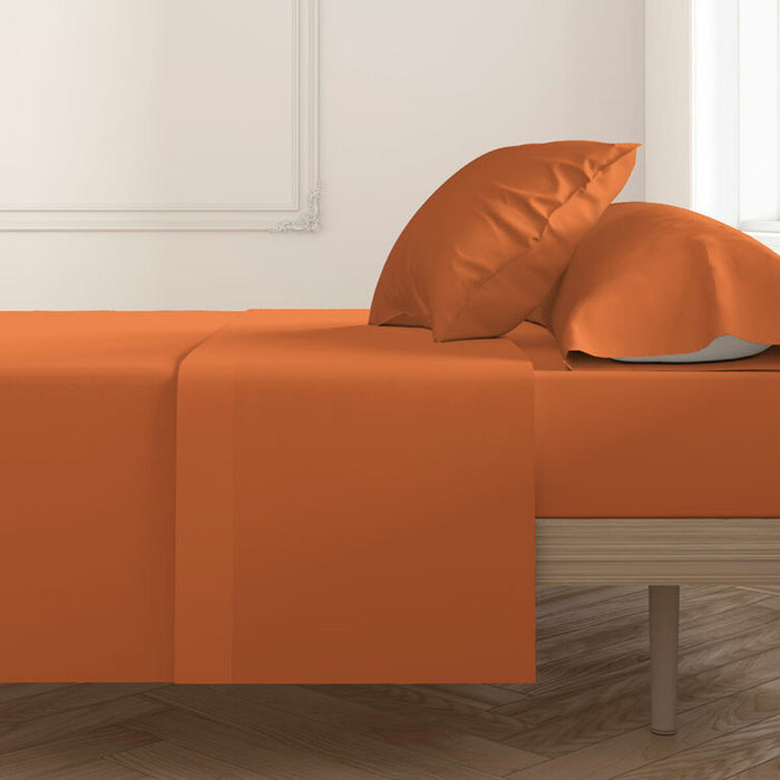 Top sheet Happy Home MixColors Orange Small double