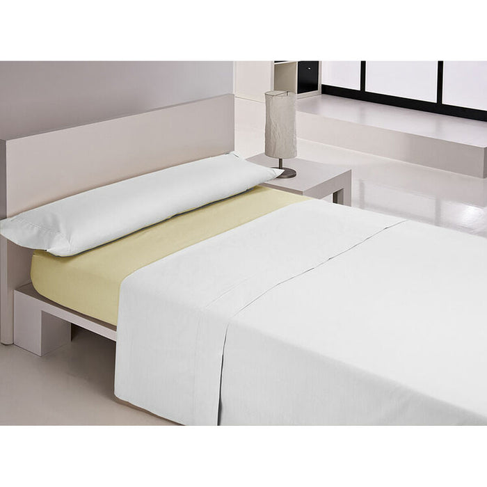 Fitted bottom sheet Happy Home MIX COLORS Yellow Single 105 x 200 + 30 cm