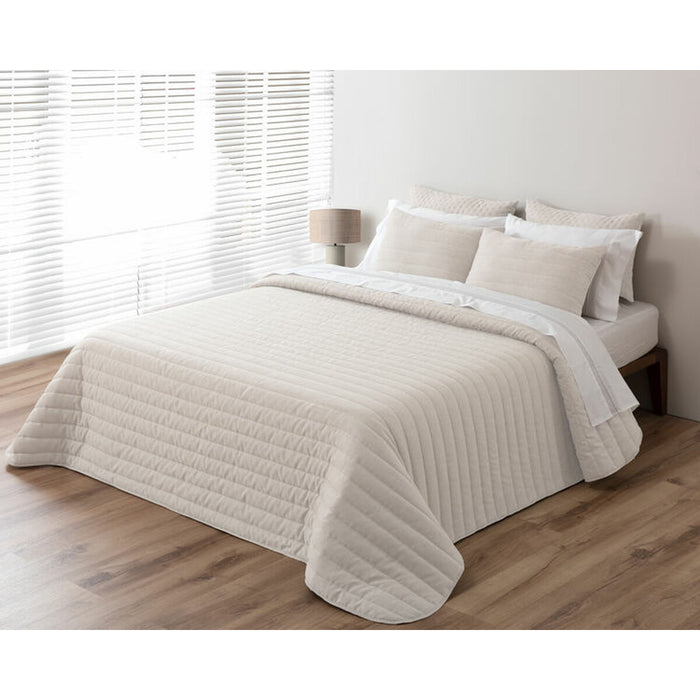 Couvre-lit Pierre Cardin LINO Beige Lit king size 270 x 270 cm
