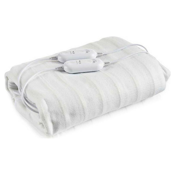 Surmatelas Chauffant Électrique Double Gift Decor Blanc Polyester 140 x 1 x 160 cm 2 x 60 W