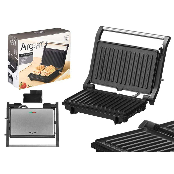 Contact grill Argon Black 1000 W