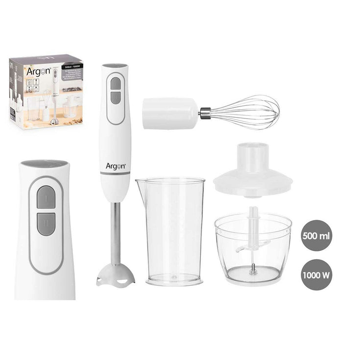 Batidora de Mano Argon JE-908AWH Blanco Gris 1000 W