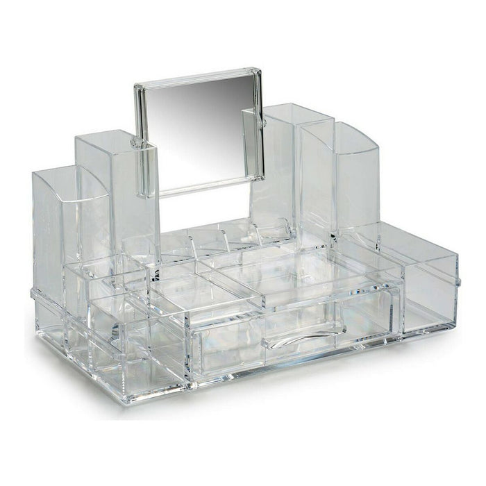 Organizador de Maquillaje Berilo Transparente Vidrio 15,5 x 19,5 x 30 cm 30 x 15,5 x 15,5 cm 30 x 19 x 15,5 cm