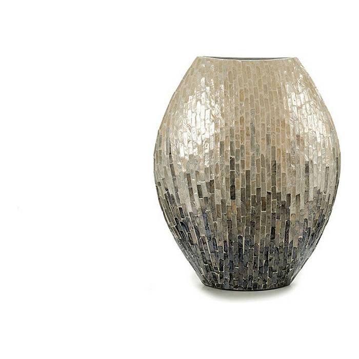 Jarrón Gift Decor TLC-82015/2L TLC-82015/2L Gris Nácar Aglomerado 17,5 x 45 x 37 cm
