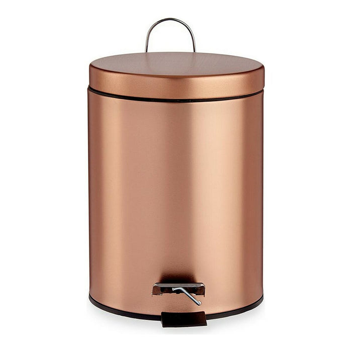 Papelera con Pedal Berilo B0988A 5L Cobre 5 L
