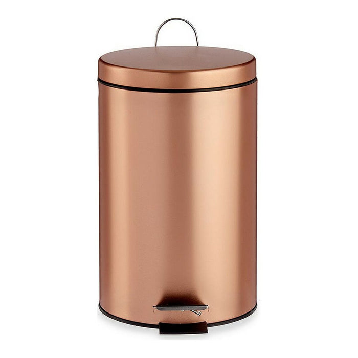 Papelera con Pedal Berilo B0988A 7L Cobre 7 L