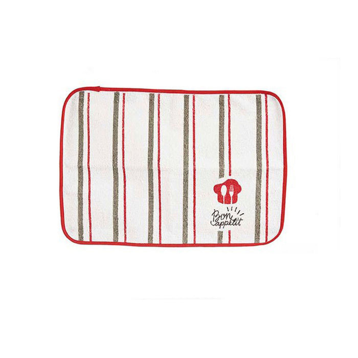 Place mat Kinvara Bon Apetit White Red