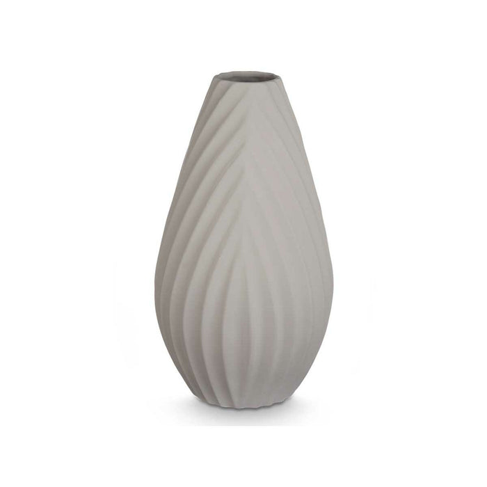 Jarrón Gift Decor 340-CZ 340-CZ Gris Cerámica Rayas 26 x 49 x 26 cm