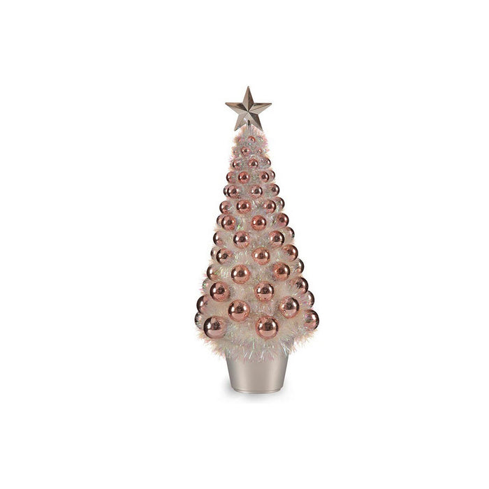 Christmas Tree Krist+ Pink polypropylene PET Plastic Iridescent 21,5 x 51 x 21,5 cm