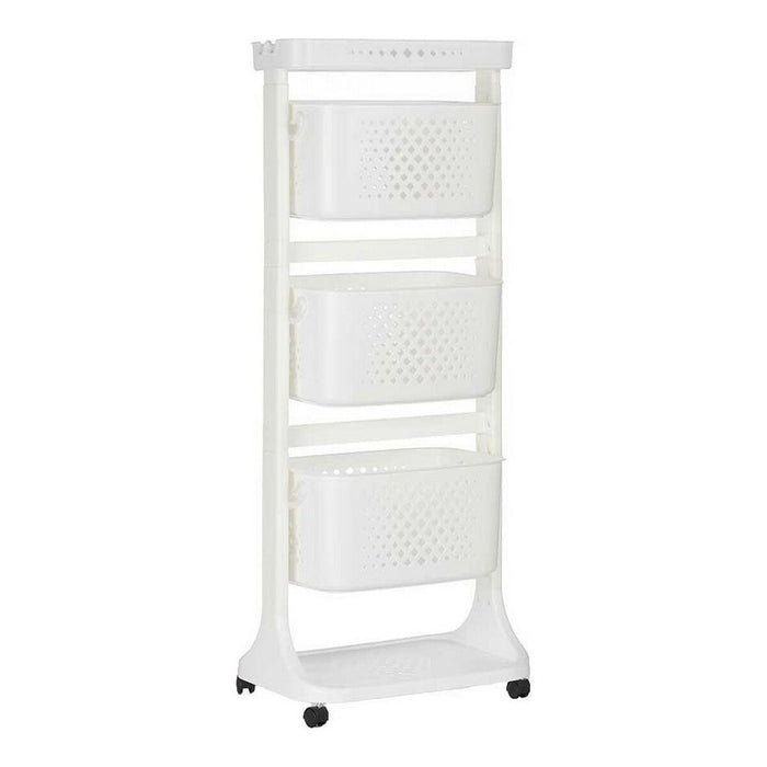 Carrito Verdulero Kinvara TP-749 Blanco Polipropileno Plástico 33 x 112 x 41 cm