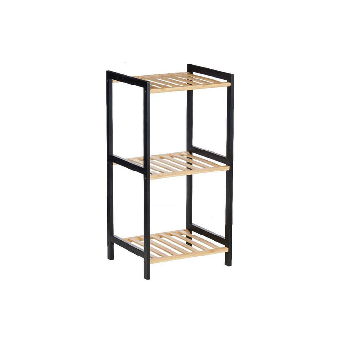 Estantería de Baño Berilo Negro Natural 35 x 30 x 70 cm 35,2 x 70 x 30,2 cm
