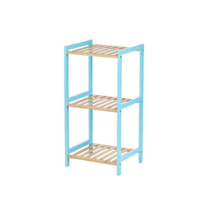 Estantería de Baño Berilo WR5503-3-467 Azul Natural 35 x 30 x 70 cm