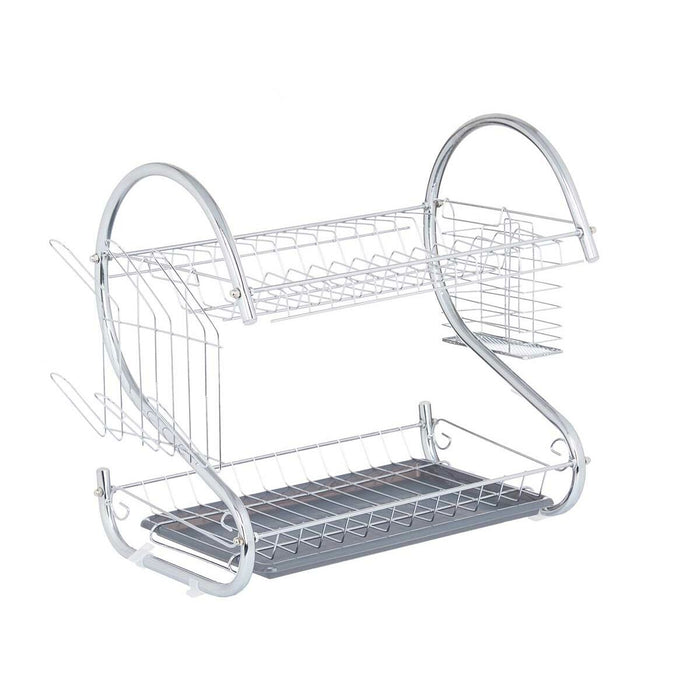 Draining Rack for Kitchen Sink Kinvara Grey 45,5 x 24,5 x 37,5 cm 41 x 26,5 x 11,5 cm