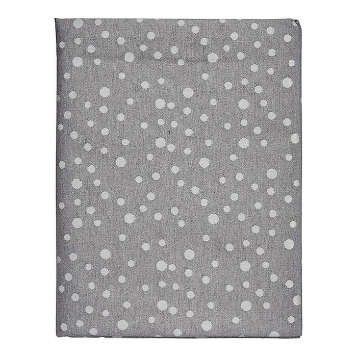 Tablecloth Kinvara BABEL GRIS 42 White Grey Jacquard