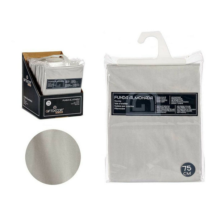 Funda de almohada Gift Decor Gris 45 x 0,3 x 90 cm 15,5 x 21 x 1,5 cm 16 x 21 x 0,2 cm