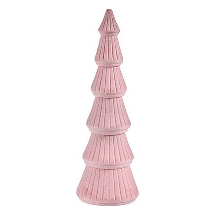 Árbol de Navidad Krist+ Rosa Terciopelo Madera 12 x 34,5 x 12 cm