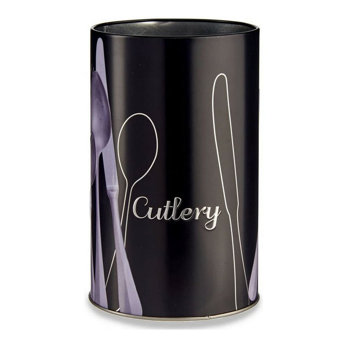 Cutlery Drainer Kinvara 92331 Black Silver Metal 1 L