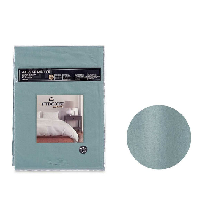 Set di Lenzuola Verde Ala francese 3 Pezzi