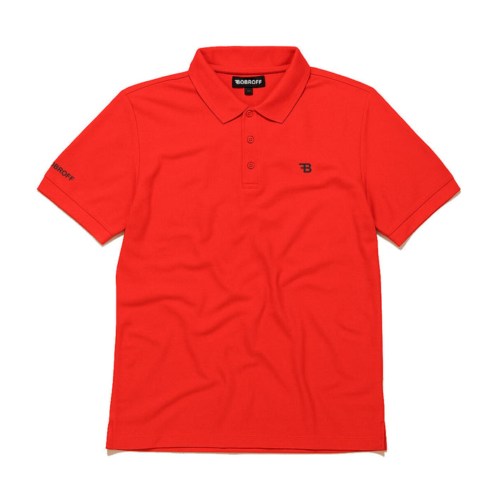 Polo de Manga Corta Hombre Bobroff Rojo