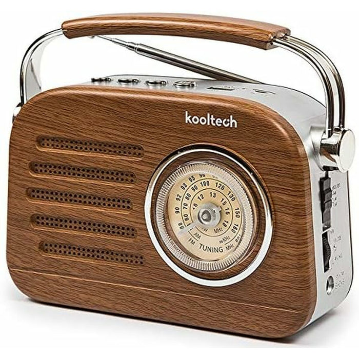Radio Portátil Bluetooth Kooltech Retro AM/FM